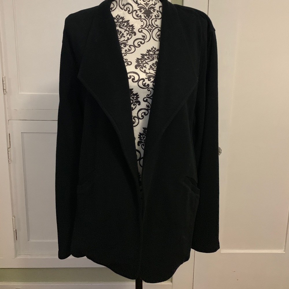 Caslon Black Wide Collar Tailored Blazer - XL
